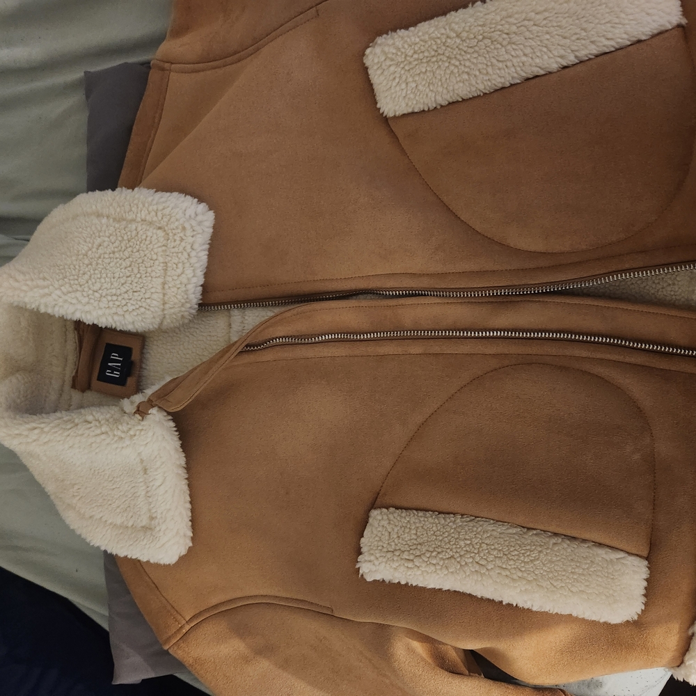 GAP Tan Shearling Jacket